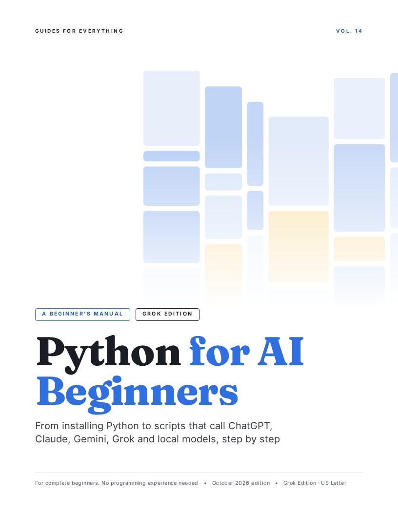 Cover of Python for AI Beginners (Grok Edition)
