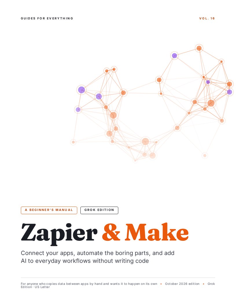 Cover of Zapier & Make (Grok Edition)
